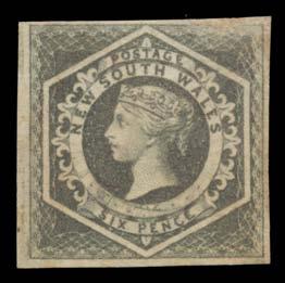 286 G A+ Lot 286 1851-54 Laureates Bluish Medium Wove Paper 1d vermilion SG 47 horizontal strip of 3, all units with Doubling of 'ONE