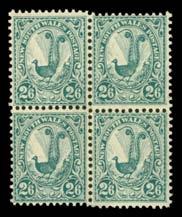 [Jim Johnstone's block of 4 with '1888' Monogram sold for $4370 at our auction of 24/5/8] 750 Lot 305