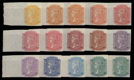 [Harry Lower's pair sold for $1322 at our auction of 12/5/7] 1,000 371 F A+ Lot 371 1856-58 Adelaide Printing 2d orange-red SG 7, margins close to huge, light diamond-numeral '1' cancel of