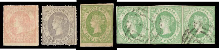 VICTORIA - 1857-63 "Emblems" - [Most of the material in this section is from the fabulous collection of Victorian Classics formed by the eminent American philatelist Charles Lathrop Pack.