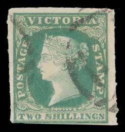 Thumb-Print at Upper-Left, close margin at left, creased & thins, very lightly cancelled. Ex Kellow.