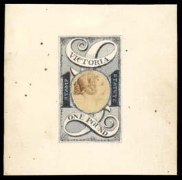 Prestige Philately - General Public Auction No 139 Page: 55 VICTORIA (continued) 474 E A- Lot 474 1884 Stamp Statute 1 William Bell's stamp-size