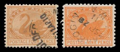 Prestige Philately - General Public Auction No 139 Page: 70 WESTERN AUSTRALIA (continued) 549 G/V A Ex Lot 549 1905-12 Crown/A Perf 11