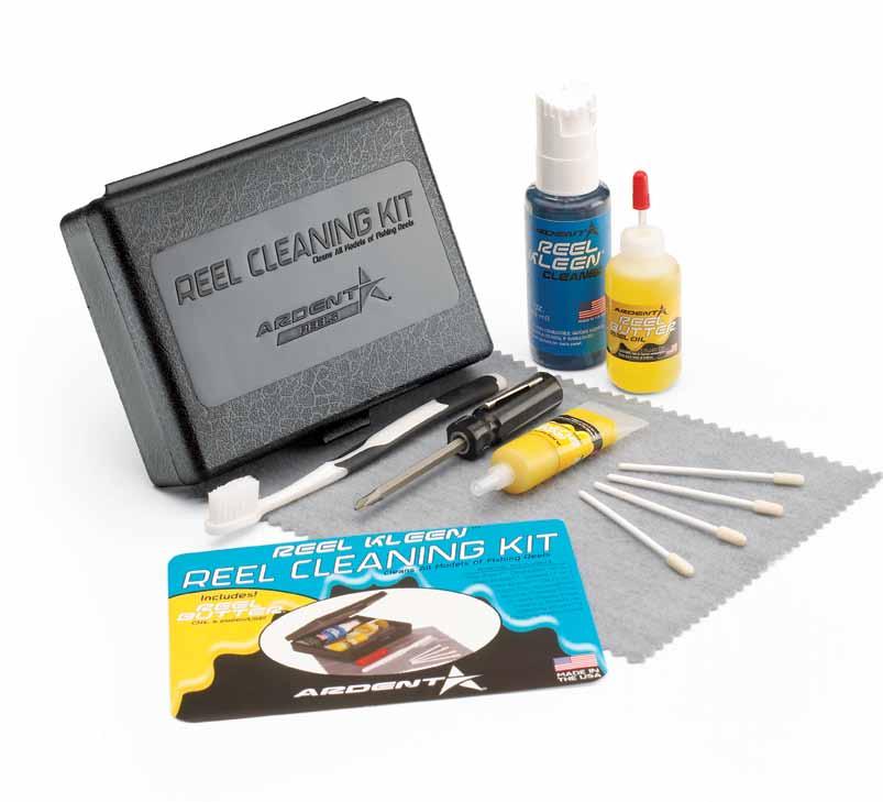 Reel Kleen Cleaning Kit The Ardent Reel Kleen Reel Cleaning Kit provides the angler everything needed for complete reel maintenance.
