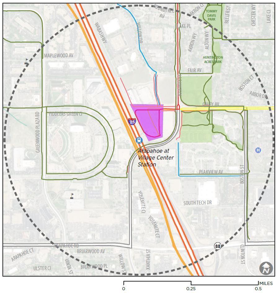 Station analysis example Arapahoe at Village Center Travel patterns and demographics Very high employment levels Large event space nearby Very high drive alone rates in the area Many transit users