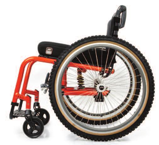 Shortened frame length for increased responsiveness Quickie Release wheels and Folding Lock Down Angle Adjustable Back