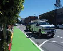 NEAR-TERM IMPROVEMENTS Permanent streetscape changes to improve safety on Folsom and Howard streets will take years to implement.
