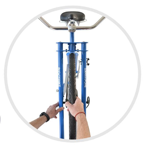 If there is a tight spot in the rotation, loosen the skewer and move the wheel backwards so the chain is taught as