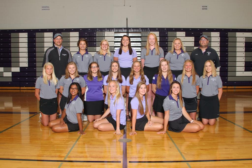 The girls golf team had a dual meet record of 4-2 and finished second overall in the Badger South.