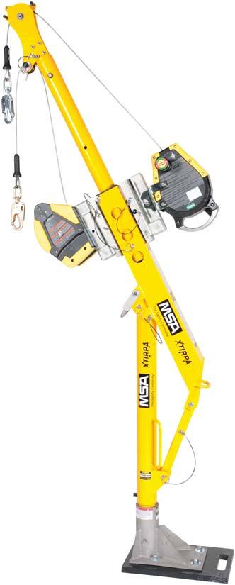 MSA Confined Space Entry Equipment MSA XTIRPA Adapter Base System 24" Reach Use for confined space vertical entry and fall protection when fixed base is needed. Davit Arm Part No.