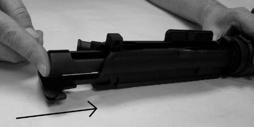 4. Reinsert the firing pin retainer 5. After assembly, make sure the bolt moves freely and that the firing pin is captured correctly.