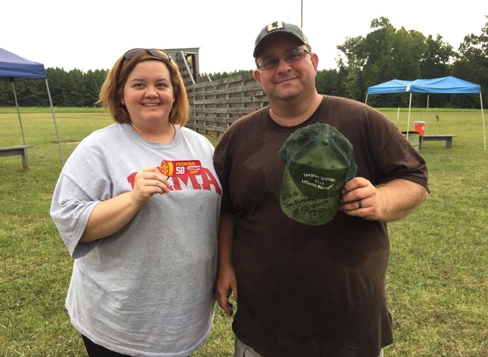 HAT SHOOT EVENT Joey & Marlee Minshew Joey Minshew, of Boaz, Alabama, shot his first ever 50 straight in competition on August 13, 2016, in the 12 Gauge Event during the