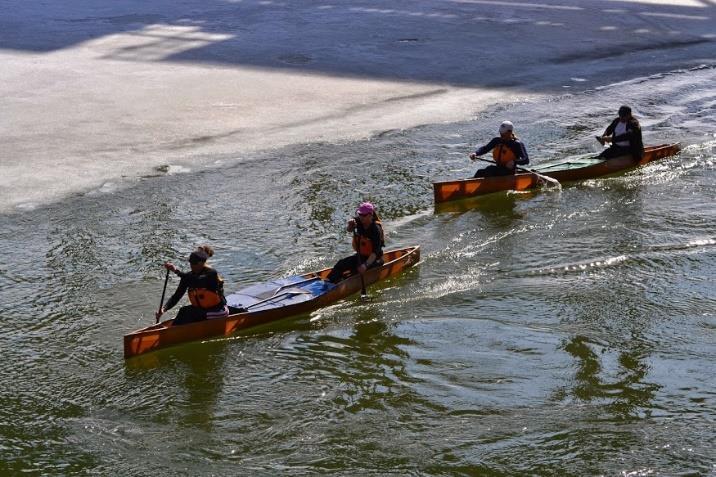 Newer paddlers are paired with experienced paddling mentors that can provide feedback and guidance on technique, tactics, and racing strategy.
