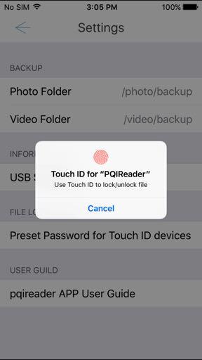 2.4. Setup the defaut password for Touch ID To setup the defaut password for