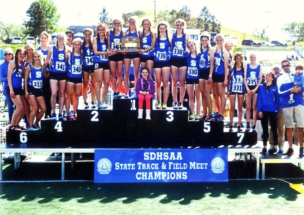 State Class "A" Track and Field Champions St. Thomas More Cavaliers CLASS A TEAM POINTS 1. St. Thomas More... 108 2. Madison... 69.583 3. Custer... 53 4. Dakota Valley... 52 5. Bon Homme... 40.7 6.