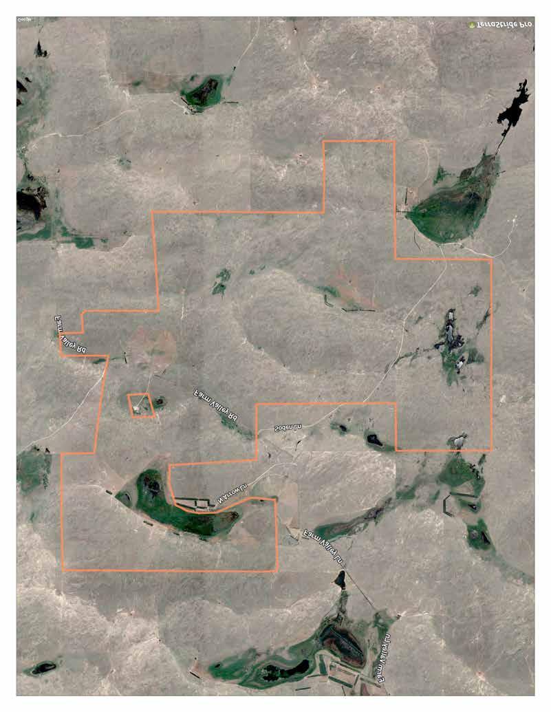 Aerial Map Boundary lines are