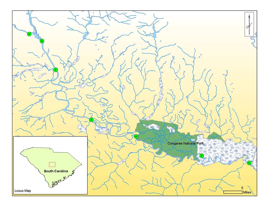 Figure 1-1: Map of Lower Saluda River Showing Location of