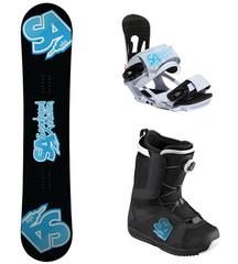In snowboarding, both feet