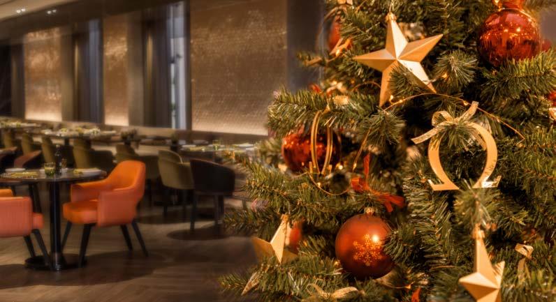CHRISTMAS EVE DINNER IN OLEA Enjoy an exquisitely crafted international buffet, offering parties of all sizes seating inside or outside and providing fun filled festive entertainment and children s