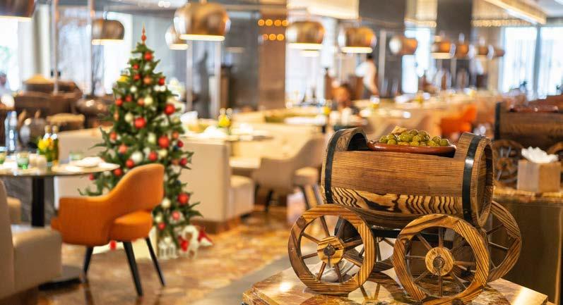 CHRISTMAS DAY BRUNCH IN OLEA Celebrate the holidays and the special day with friends and family over a delicious international buffet in Olea.