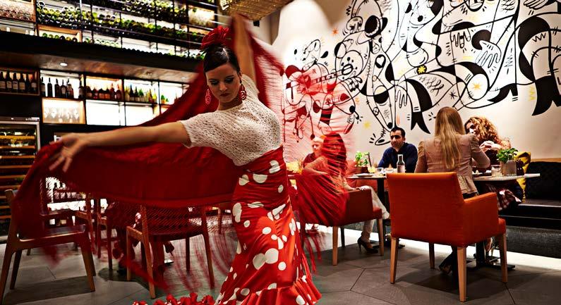 NEW YEARS EVE IN SALERO TAPAS & BODEGA Welcome the new year in a family friendly environment with a lively Flamenco showcase and unlimited tapas and Spanish beverages which guarantees to make 2019