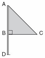 Math A Regents Exam Questions at Random Page 65 496. Triangle ABC represents a metal flag on pole AD, as shown in the accompanying diagram.
