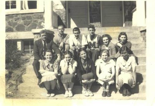 Class of 1937 Front Row: Jane Jones, Amanda Arbogast, Hilda Beverage, Mary Hille McCoy, Margie Simmons; Second