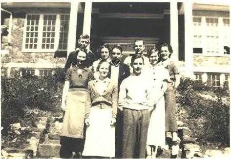 1937 Literary Group Harvey Ryder, Amanda Arbogast, Walter Hiner, Bill Wood,