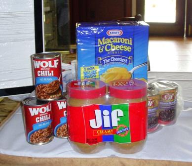 some of the canned goods