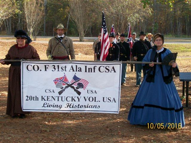Hutto Camp accompanied by the 31 st Alabama Inf. CSA won 1st place for best float in the VFW Post #4850 Veteran s Parade on 05 November 2016 Website: www.huttocamp.com Email: fair@huttocamp.