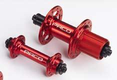 Red Side Caps / For Road Bike F&R/ # 7075 Alloy Axle & R/ Alloy Cassette Body F/: 2 Sealed Bearing, R/: 4 Sealed Bearing HOLED: Axle Lenght : F: M9x100/108mm, R: M10x130/140mm QR: F/: PA-101F / R/: