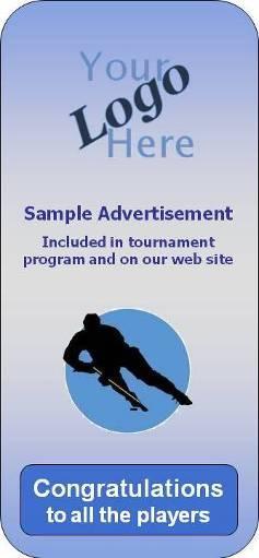 Plus as an added value, the advertisements are placed on the tournament web site. As every page gets called up a new advertisement is attached to the information page.