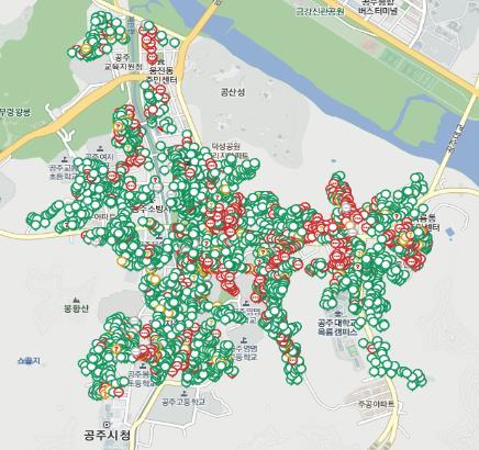 Gongju city NRW decrease before block isolation