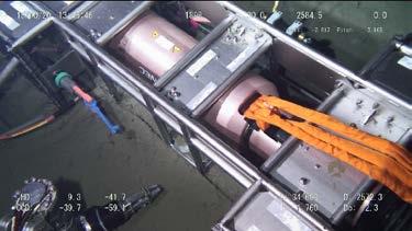 Then, the HPD pulled the underwater mateable connector from the node and took it to the terminal unit for