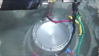 carried out. After landing, the ROV moved toward the caisson at 2E-19b (32-53.496N, 135-50.000E, 3,438m).