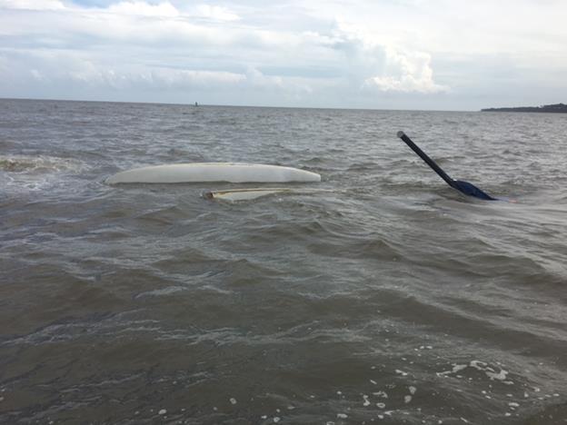 GLYNN COUNTY On September 3 rd, Game Wardens David Brady, Colte Shaske and Cpl. John Evans responded to a call of on overturned sailboat in St. Simons Sound.