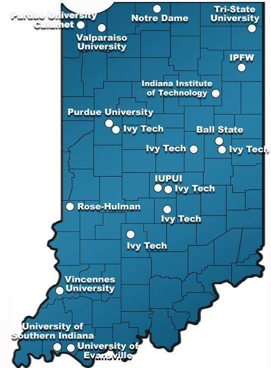 Engineering Schools in Indiana Purdue University #5 Best Public University #9 School of Engineering Rose-Hulman Institute of Technology #1 University offering a Bachelor s or Master s as its top
