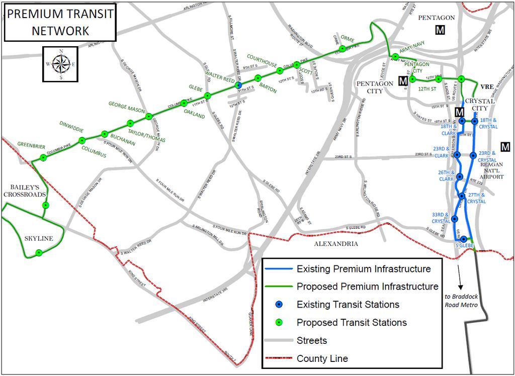 Proposed to Be Funded: Transit PrTN: Premium Transit Network FUNDING: $63.