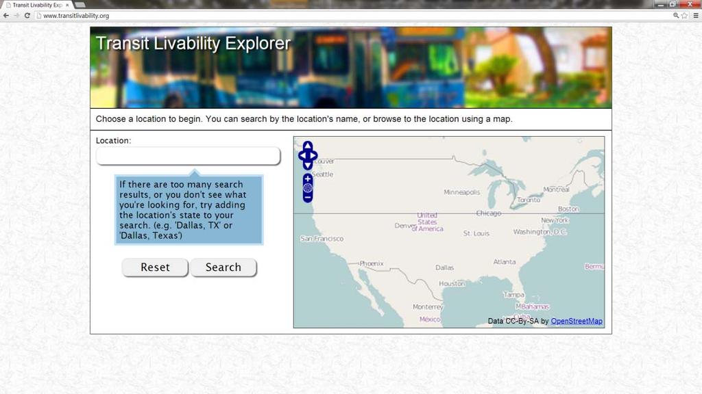 Transit Livability Explorer