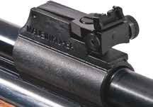 Sight adjustment Front sight: The front sight is a must be made to the rear sight.