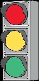 If a signal appears dark, such as during a power failure, stop as if there are stop signs in all directions. When a traffic signal is out of order and flashes yellow or red, you must obey that signal.