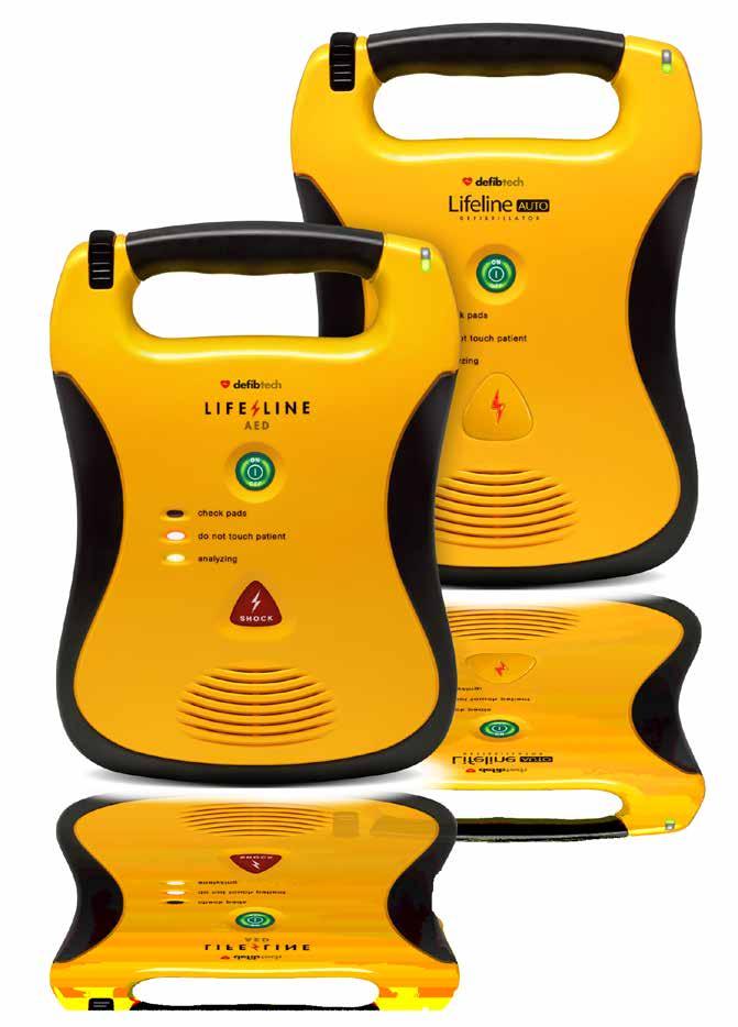 Features for Defibtech Lifeline Lifeline Lifeline AUTO Features: Award-winning design and rugged construction Easy to use with both traditional and hands-only CPR 9V battery used for self-checks,