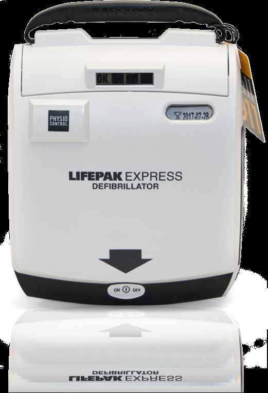 Features for Physio-Control LIFEPAK EXPRESS Features: Physio-Control s value - designed for the infrequent user or lay rescuer Opening the lid turns the unit on no need to press the on/off button!