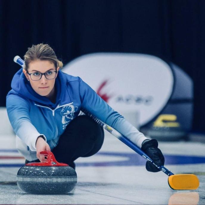 Age' 20 Years Curled' 10 Hometown' Kitimat& BC Occupation' Student at Camosun College )Athletic and Exercise Therapy* Curling Bio' 2018 CCAA Silver Medallist