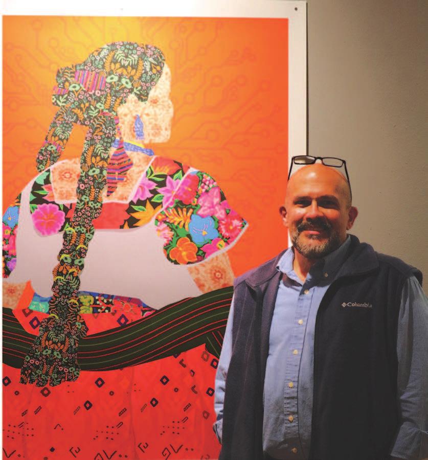 of SFA art galleries. This year, Daiel Aguiao, assistat professor of graphic desig, is the featured artist.