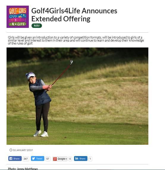 Junior Girls Golf See Golfnet for full details and registration on