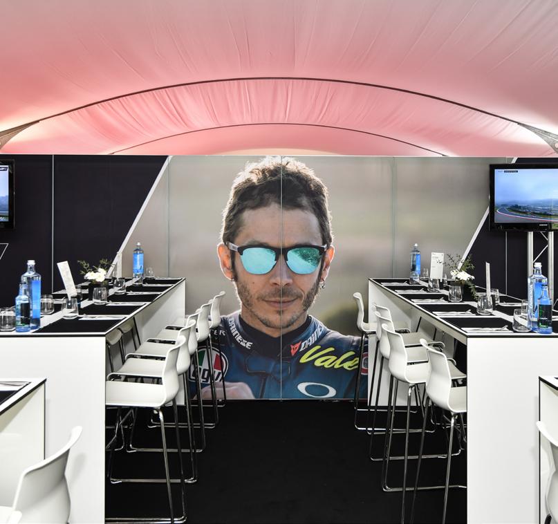 Available options CORPORATE AREA A Corporate Area in the MotoGP VIP Village ensures that your company will enjoy cutting edge services when it comes to doing business