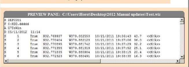 See Figure 3-14 Figure 3-14 File imported to DepthWiz Now you are ready to import it into DepthWiz to finish your project there and add the resulting necessary files in your report.