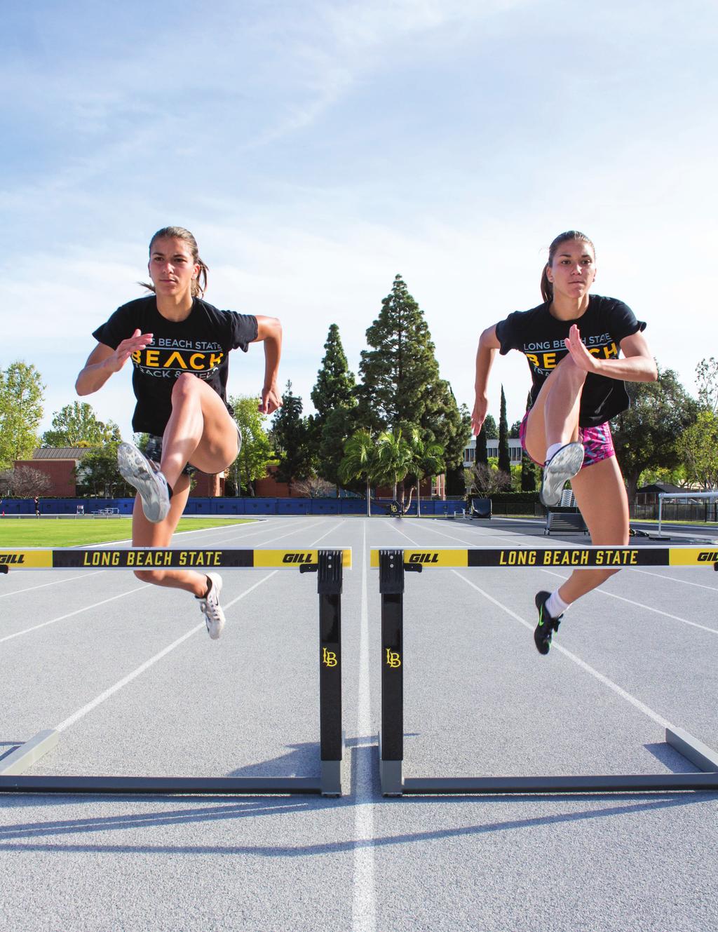 I f you happened to walk past them on campus, you would likely stare in awe at twin sisters Shalee and Shyann Reynolds. Standing at 5-foot-9, their physical presence catches the eye.