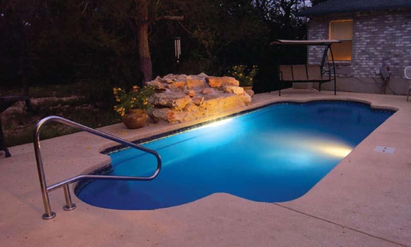 LENGTH WIDTH DEEP END SHALLOW END GALLONS The Leisure Pools Roman Style has a timeless elegance that will add grace to any setting.